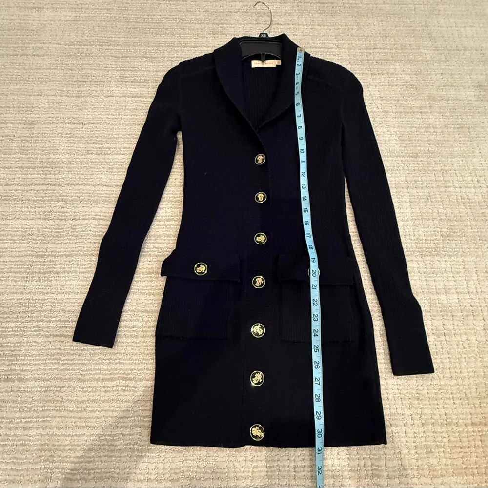 Tory Burch Long Button Sweater XS